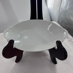 Limoges France trinket tray white